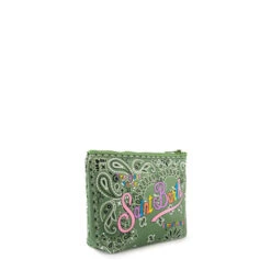 Aline Scuba Pochette With Green Bandanna Print -Chic Carry Deals Store 00475B FBjpg