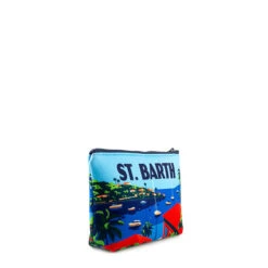 MC2 Saint Barth Aline Scuba Pochette With Saint Barth Postcard Print -Chic Carry Deals Store 01843B B