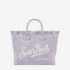 MC2 Saint Barth Colette Lilac Cotton Canvas Handbag -Chic Carry Deals Store COL000105459D 2 1copia