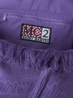 MC2 Saint Barth Colette Purple Terry Soft Handbag -Chic Carry Deals Store COL0011 07536D colette terry handbag purple 5