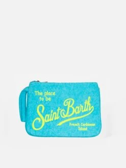 Parisienne Terry Pochette With Saint Barth Embroidery