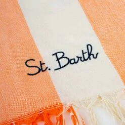 MC2 Saint Barth Fouta Lightweight With Orange Striped -Chic Carry Deals Store IMG 0037
