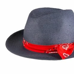 MC2 Saint Barth Blue Jeans Paper Hat With Bandanna Print Bandeau 5 MC2 Saint Barth Blue Jeans Paper Hat With Bandanna Print Bandeau -Chic Carry Deals Store MC2 STILL24MARZO 847