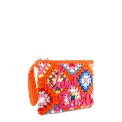 MC2 Saint Barth Parisienne Orange Crochet Pochette With Saint Barth Embroidery -Chic Carry Deals Store MC2 parisienne bag crochet3 62cfdedb 69be 4a44 b758 10668862d423
