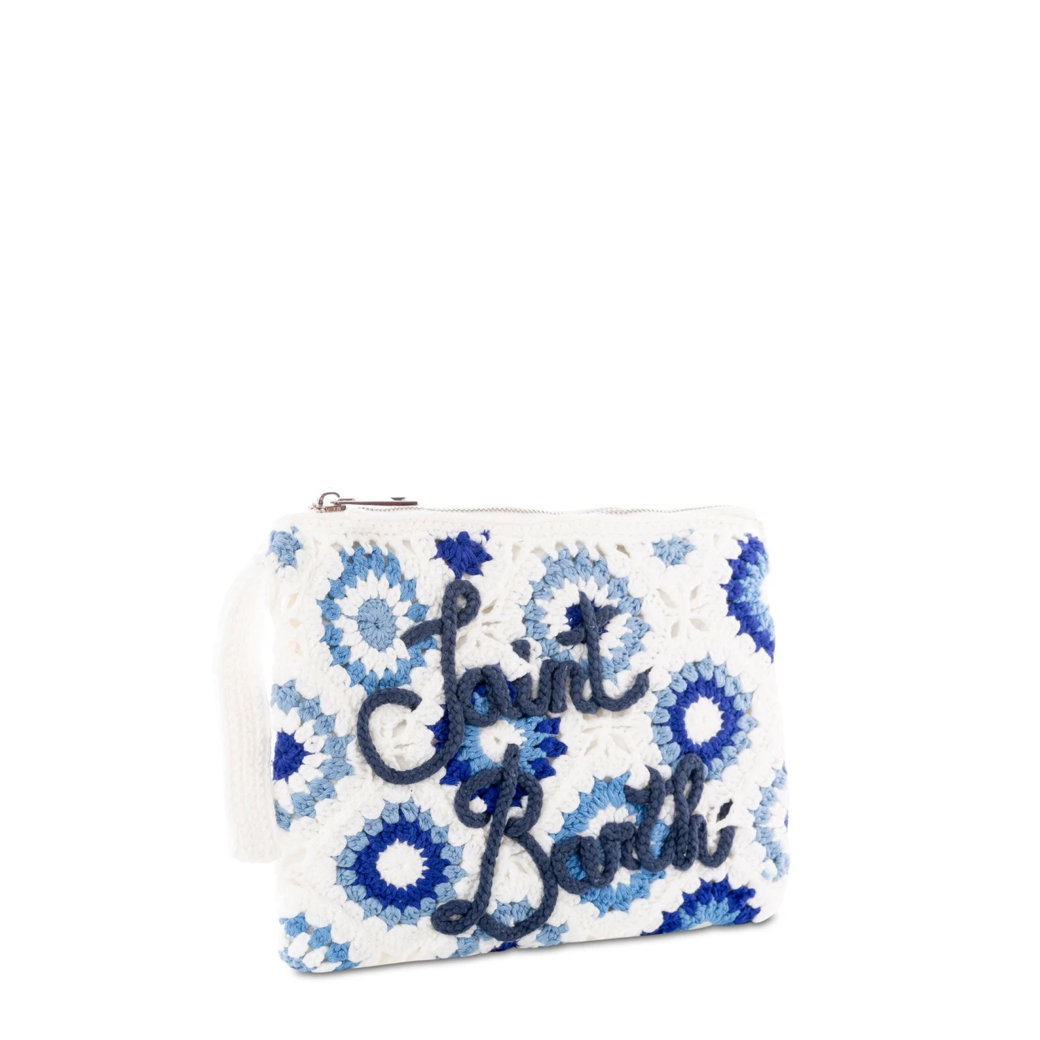 MC2 Saint Barth Parisienne White Crochet Pochette With Saint Barth Embroidery 5 MC2 Saint Barth Parisienne White Crochet Pochette With Saint Barth Embroidery - Image 3