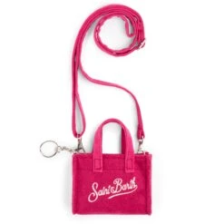 MC2 Saint Barth Wool Fluo Pink Key Holder -Chic Carry Deals Store Pink Key Bag 2