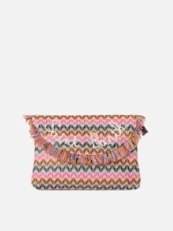 MC2 Saint Barth Straw Handbag With Fringes