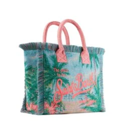 MC2 Saint Barth Vanity Gobelin Shoulder Bag With Palms And Sea Embroidery -Chic Carry Deals Store VANI001504279D 3