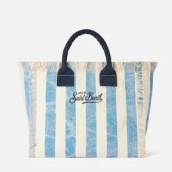 MC2 Saint Barth Vanity Canvas Shoulder Bag With Alassio Print 10 MC2 Saint Barth Vanity Canvas Shoulder Bag With Alassio Print -Chic Carry Deals Store alassio canvas vanity bag 2