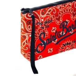 MC2 Saint Barth Aline Scuba Pochette With Red Bandanna Print -Chic Carry Deals Store aline bandana red 3 1d917a4c 4621 4784 b49b 48da74f1dc02