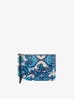 MC2 Saint Barth Aline Scuba Pochette With Majolica Print