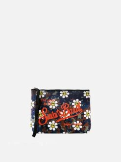 Aline Scuba Pochette With Daisy Print