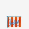 MC2 Saint Barth Aline Scuba Pochette With Orange Striped Print -Chic Carry Deals Store aline striped orange 1copia