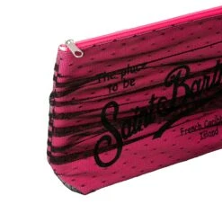 MC2 Saint Barth Aline Pink Scuba Pochette With Tulle -Chic Carry Deals Store aline tulle pink 4