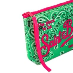 MC2 Saint Barth Aline Scuba Pochette With Saint Barth Bandanna Print -Chic Carry Deals Store aline woman bags4