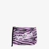 Aline Wooly Pochette With Zebra Print -Chic Carry Deals Store aline zebra lillac 01