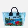 MC2 Saint Barth Colette Canvas Handbag With St. Barth Postcard Print -Chic Carry Deals Store bag colette st barth 1copia