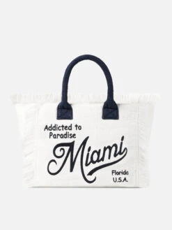 MC2 Saint Barth Vanity Terry Shoulder Bag With Miami Embroidery