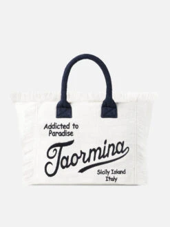 MC2 Saint Barth Vanity Terry Shoulder Bag With Taormina Embroidery