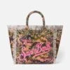 MC2 Saint Barth Vanity Canvas Shoulder Bag With Bandanna Camouflage Print