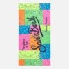 MC2 Saint Barth Microfiber Beach Towel With Fluo Bandanna Print -Chic Carry Deals Store bandanna microfiber towel 2