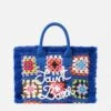MC2 Saint Barth Blue Crochet Bag With Fringes
