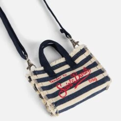 MC2 Saint Barth Canvas Key Holder With Blue Striped Print 9 MC2 Saint Barth Canvas Key Holder With Blue Striped Print -Chic Carry Deals Store blue striped canvas key holder 3