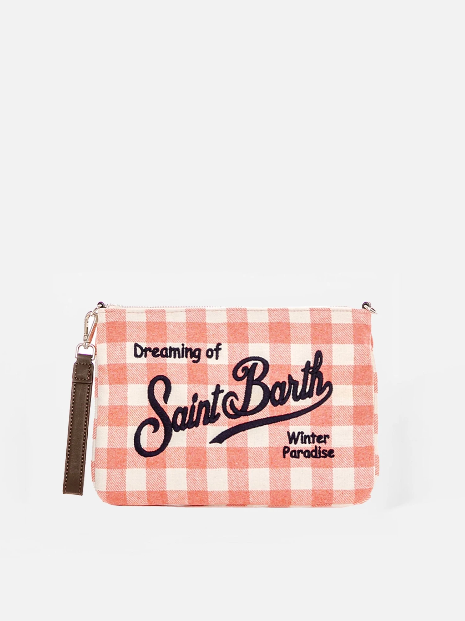 Parisienne Pink Gingham Wooly Cross-body Bag Pochette 3 Parisienne Pink Gingham Wooly Cross-body Bag Pochette