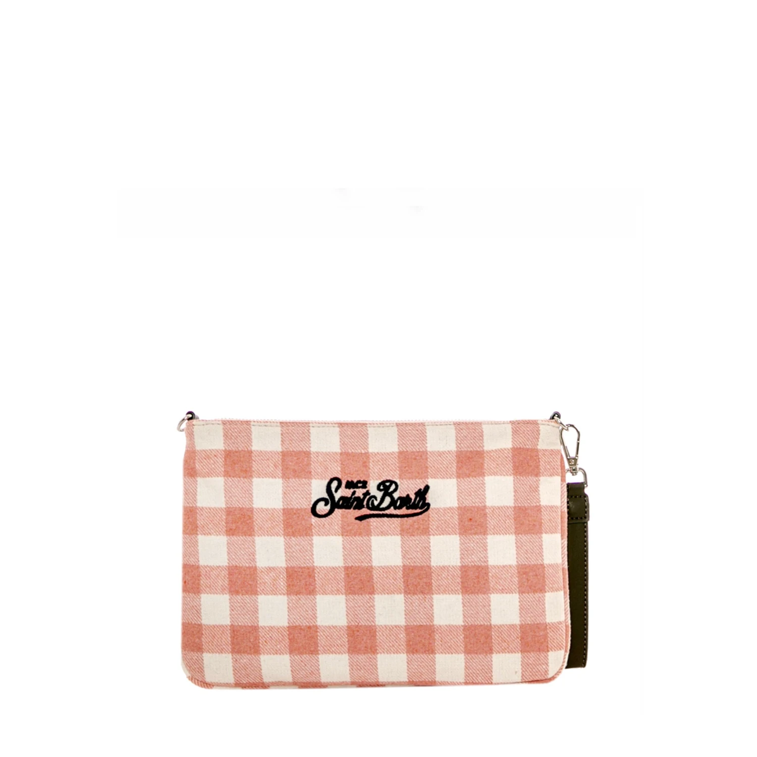 Parisienne Pink Gingham Wooly Cross-body Bag Pochette 4 Parisienne Pink Gingham Wooly Cross-body Bag Pochette - Image 2