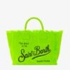 MC2 Saint Barth Colette Fluo Green Cotton Canvas Bag 1 MC2 Saint Barth Colette Fluo Green Cotton Canvas Bag -Chic Carry Deals Store colette fluo green bag
