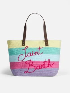 Crochet Bag With Leather Handle