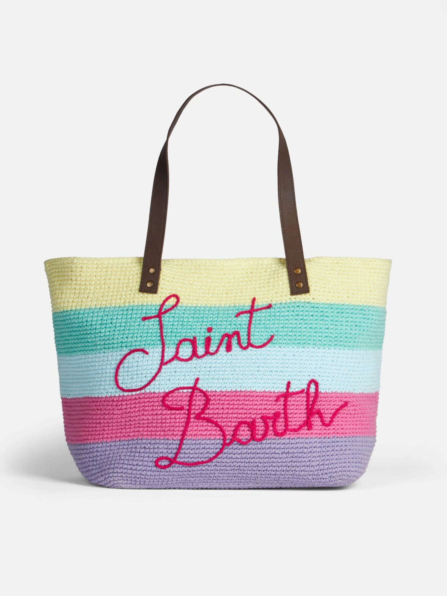 Crochet Bag With Leather Handle 3 Crochet Bag With Leather Handle