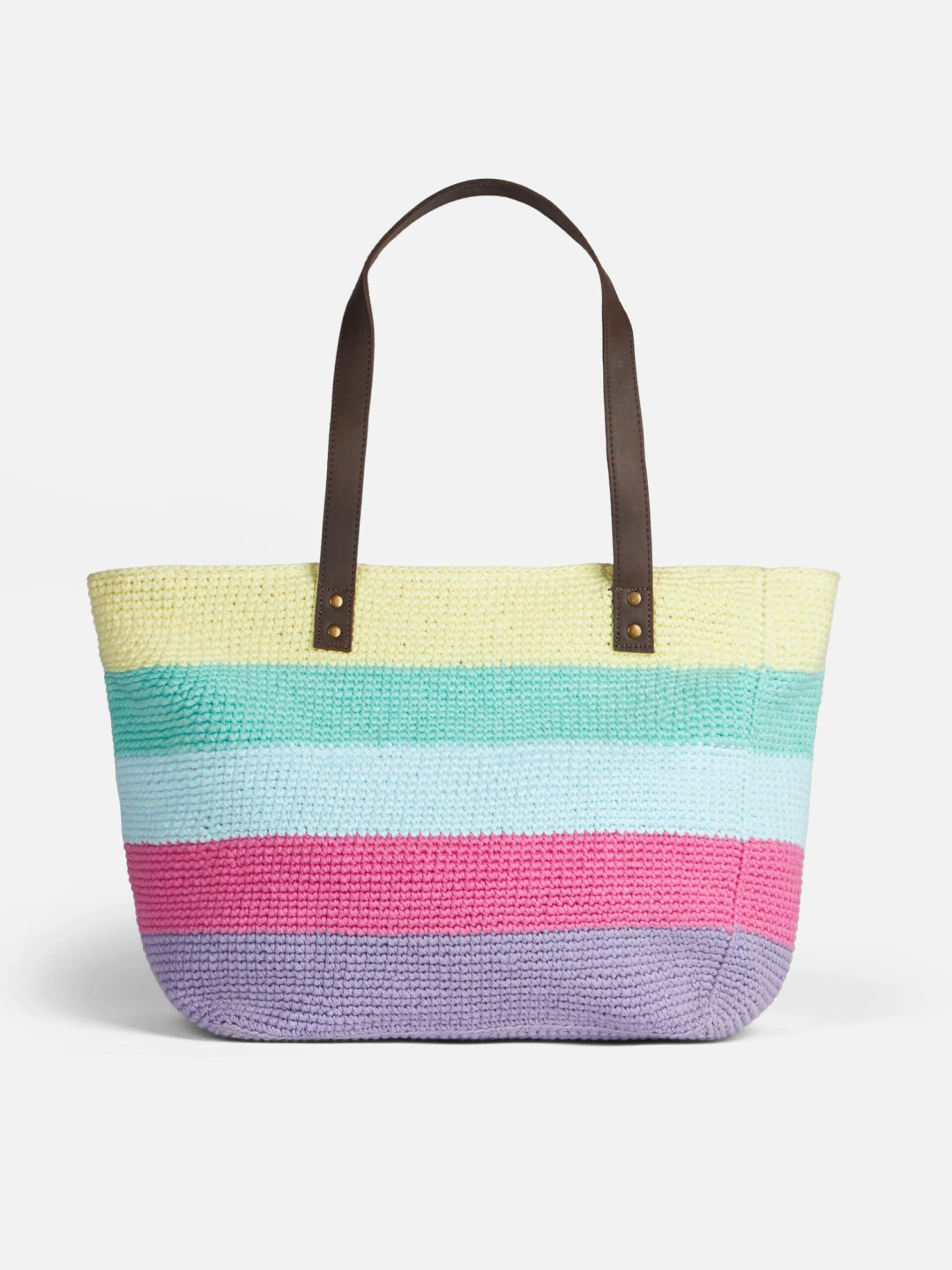 Crochet Bag With Leather Handle 6 Crochet Bag With Leather Handle - Image 4