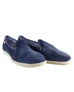 Blue Denim Canvas Shoes For Man