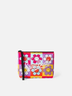 MC2 Saint Barth Aline Scuba Pochette With Daisy Smile Print