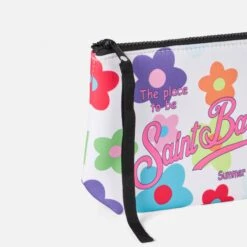 MC2 Saint Barth Aline Scuba Pochette With Multicolor Daisy Print -Chic Carry Deals Store flower scuba aline pochette 2