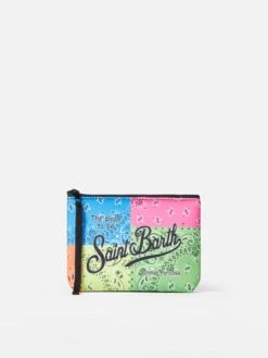 MC2 Saint Barth Aline Scuba Pochette With Fluo Bandanna Print