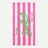MC2 Saint Barth Microfiber Beach Towel With Fluo Pink Striped Print -Chic Carry Deals Store fluo striped beach towel 2