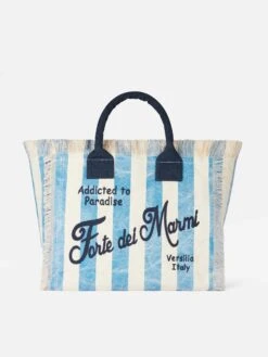 MC2 Saint Barth Vanity Canvas Shoulder Bag With Forte Dei Marmi Print
