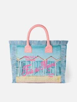 MC2 Saint Barth Vanity Gobelin Shoulder Bag With Forte Dei Marmi Embroidery