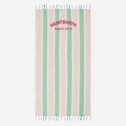 MC2 Saint Barth Fouta Lightweight With Striped With Saint Barth Beach Club