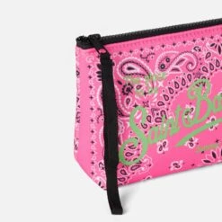MC2 Saint Barth Aline Scuba Pochette With Fluo Pink Bandanna Print 7 MC2 Saint Barth Aline Scuba Pochette With Fluo Pink Bandanna Print -Chic Carry Deals Store fuchsia bandanna aline pochette 2