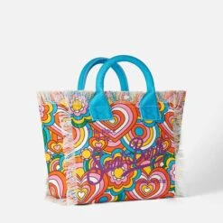 MC2 Saint Barth Colette Multicolor Cotton Canvas Handbag -Chic Carry Deals Store groovy colette handbag canvas 3