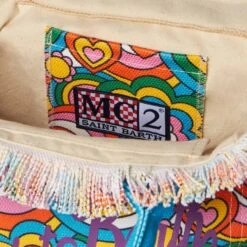 MC2 Saint Barth Colette Multicolor Cotton Canvas Handbag -Chic Carry Deals Store groovy colette handbag canvas 4