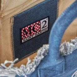 MC2 Saint Barth Colette Indigo Cotton Canvas Handbag -Chic Carry Deals Store indigo canvas colette handbag 4