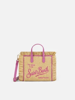 MC2 Saint Barth Mini Vanity Straw Bag With Embroidery