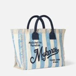 MC2 Saint Barth Vanity Canvas Shoulder Bag With Mykonos Print 10 MC2 Saint Barth Vanity Canvas Shoulder Bag With Mykonos Print -Chic Carry Deals Store mykonos vanity canvas bag 3