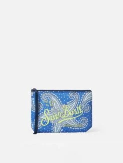 MC2 Saint Barth Aline Scuba Pochette With Paisley Star Print