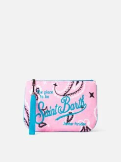 MC2 Saint Barth Parisienne Terry Pochette With Paisley Print