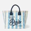 MC2 Saint Barth Vanity Canvas Shoulder Bag With And Paris Print